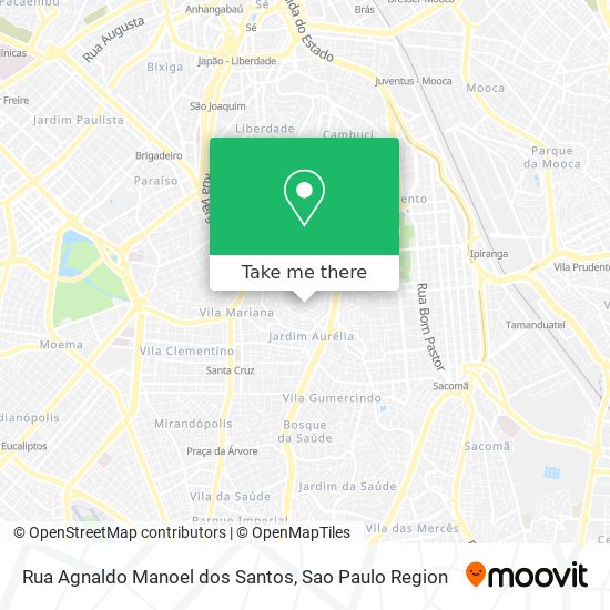 Mapa Rua Agnaldo Manoel dos Santos