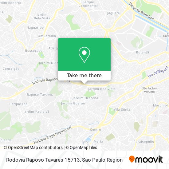 Rodovia Raposo Tavares 15713 map