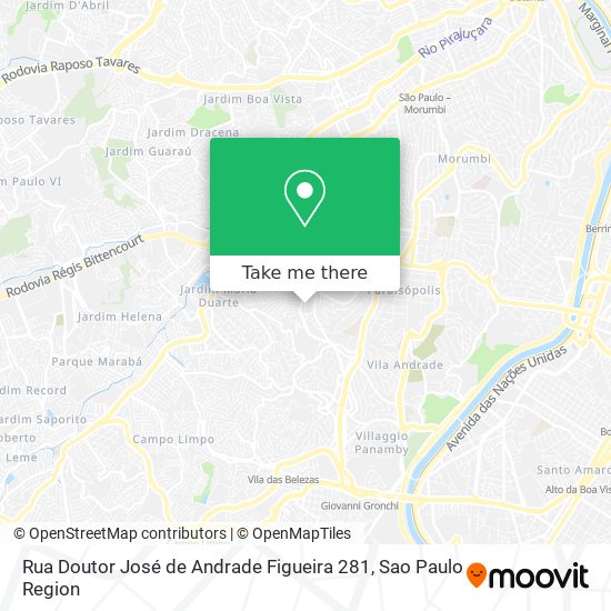 Rua Doutor José de Andrade Figueira 281 map