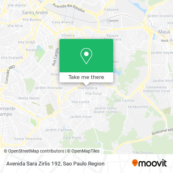 Mapa Avenida Sara Zirlis 192