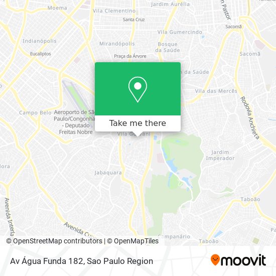 Av  Água Funda  182 map