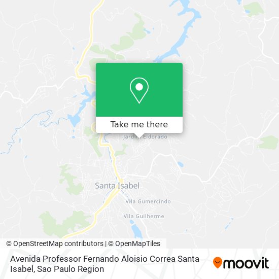 Mapa Avenida Professor Fernando Aloisio Correa  Santa Isabel