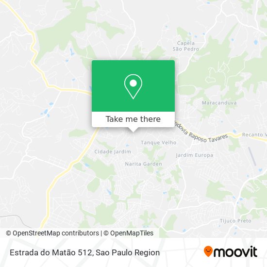 Estrada do Matão 512 map