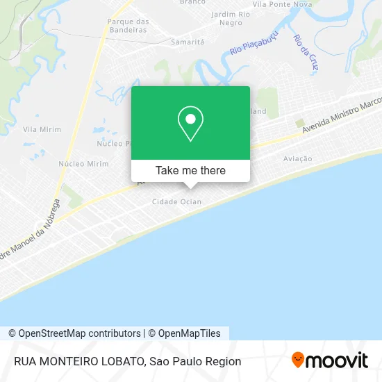 RUA MONTEIRO LOBATO map