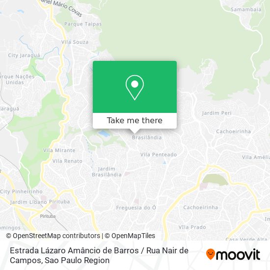 Estrada Lázaro Amâncio de Barros / Rua Nair de Campos map