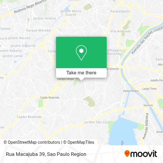 Rua Macajuba 39 map