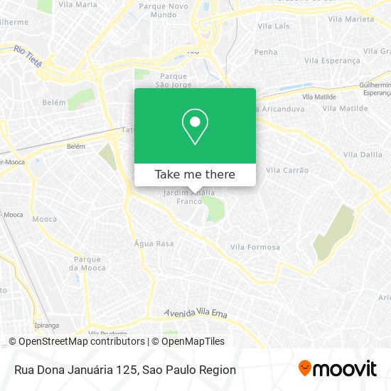 Mapa Rua Dona Januária 125