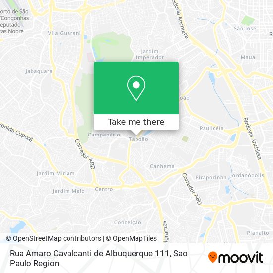 Mapa Rua Amaro Cavalcanti de Albuquerque 111