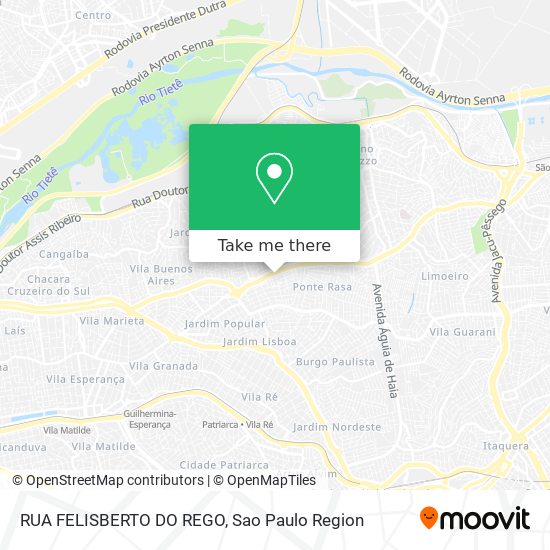 RUA FELISBERTO DO REGO map