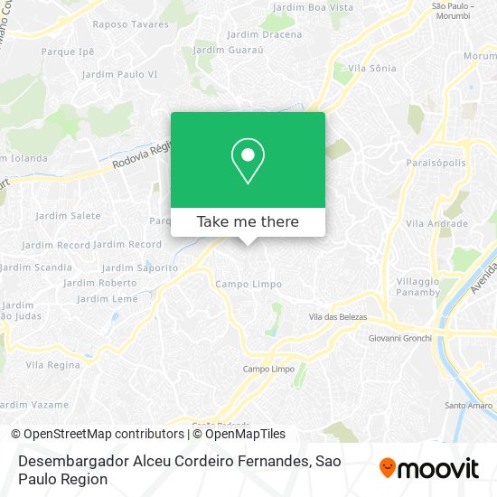 Desembargador Alceu Cordeiro Fernandes map