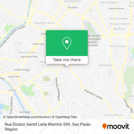 Rua Doutor Gentil Leite Martins 590 map