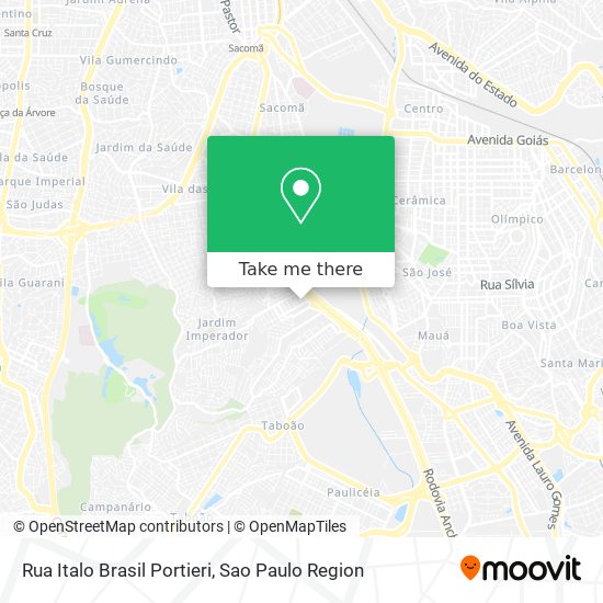 Mapa Rua Italo Brasil Portieri
