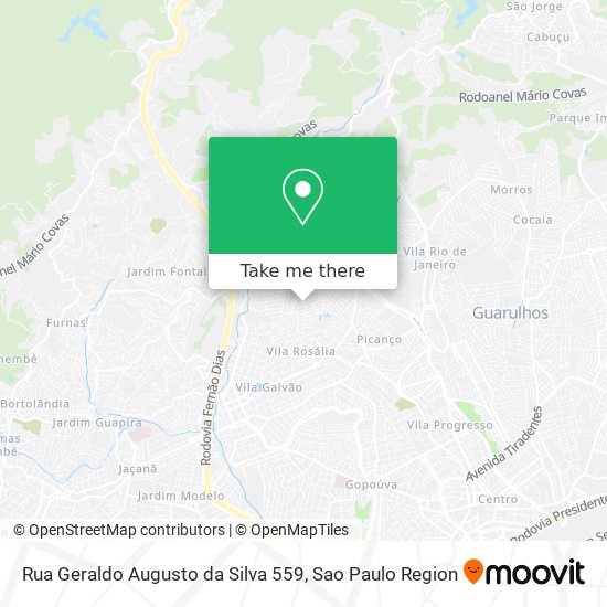 Rua Geraldo Augusto da Silva 559 map