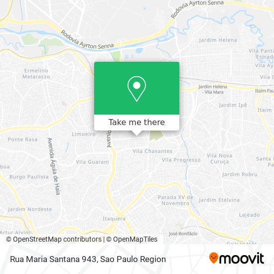 Mapa Rua Maria Santana 943