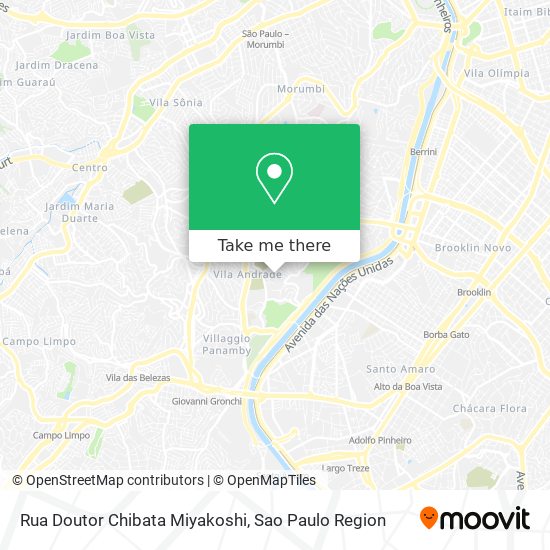 Mapa Rua Doutor Chibata Miyakoshi