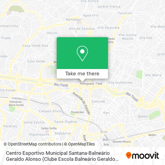 Centro Esportivo Municipal Santana-Balneário Geraldo Alonso (Clube Escola Balneário Geraldo Alonso) map