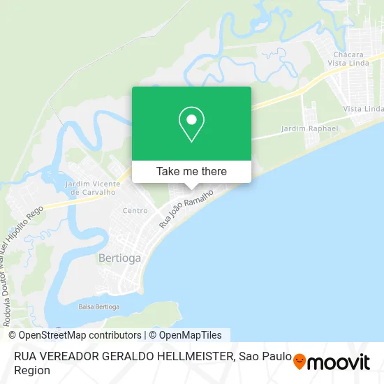 RUA VEREADOR GERALDO HELLMEISTER map