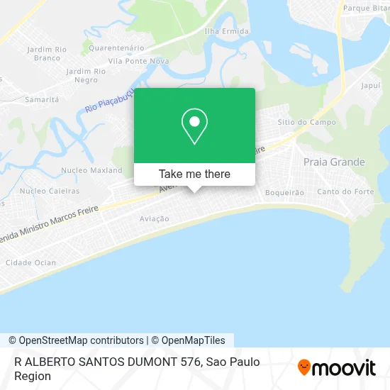 R ALBERTO SANTOS DUMONT 576 map