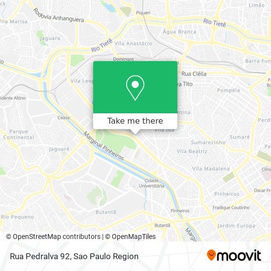 Rua Pedralva 92 map