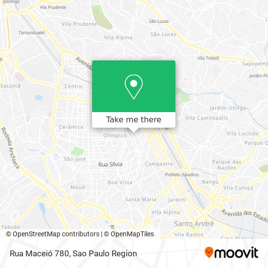 Mapa Rua Maceió 780