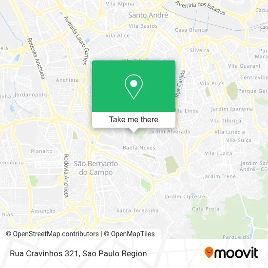 Rua Cravinhos 321 map