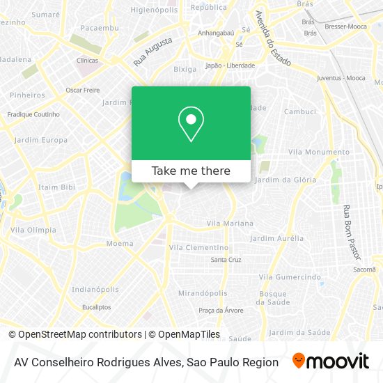 Mapa AV Conselheiro Rodrigues Alves