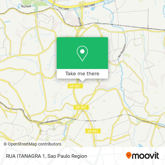 RUA ITANAGRA 1 map