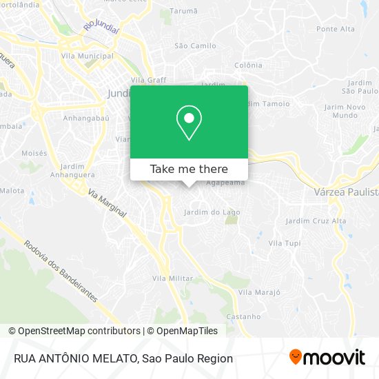 Mapa RUA ANTÔNIO MELATO