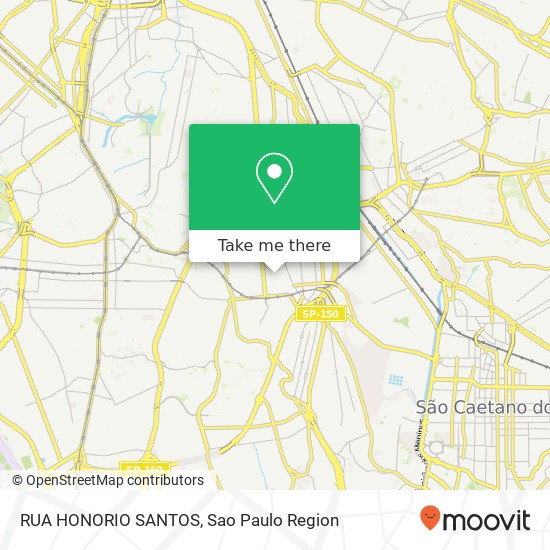 Mapa RUA HONORIO SANTOS