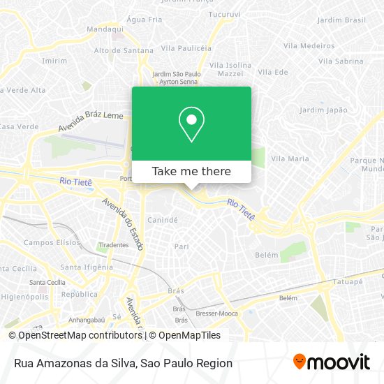 Mapa Rua Amazonas da Silva