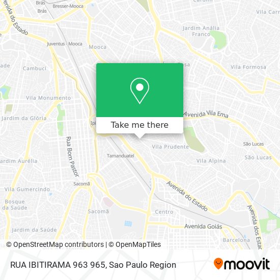 RUA IBITIRAMA 963 965 map