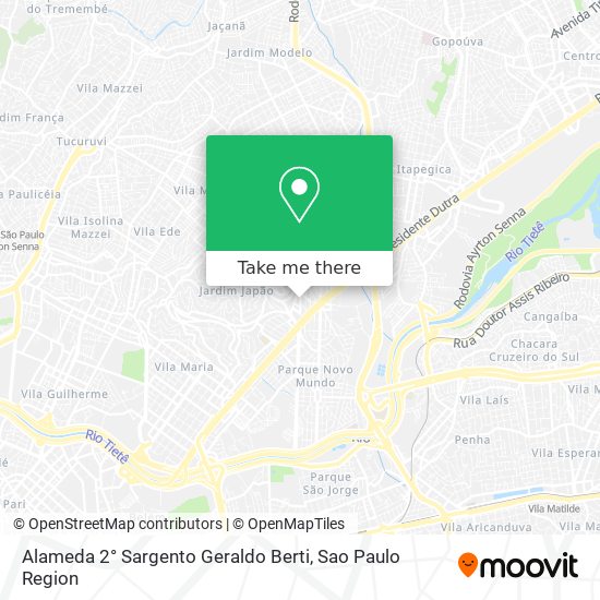 Mapa Alameda 2° Sargento Geraldo Berti