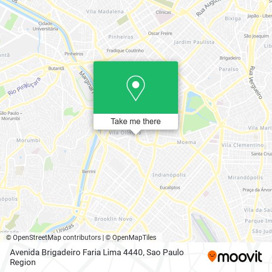 Avenida Brigadeiro Faria Lima 4440 map