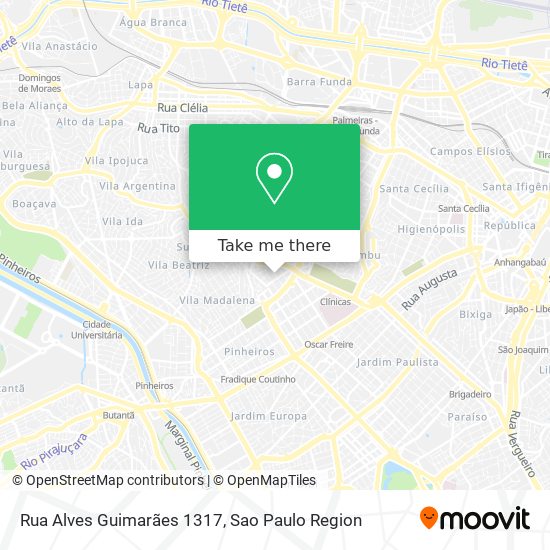 Rua Alves Guimarães 1317 map