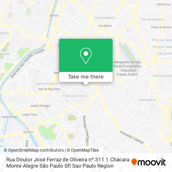 Rua Doutor José Ferraz de Oliveira  nº 311  1  Chácara Monte Alegre  São Paulo SP map