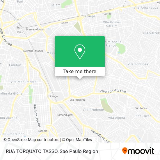 Mapa RUA TORQUATO TASSO