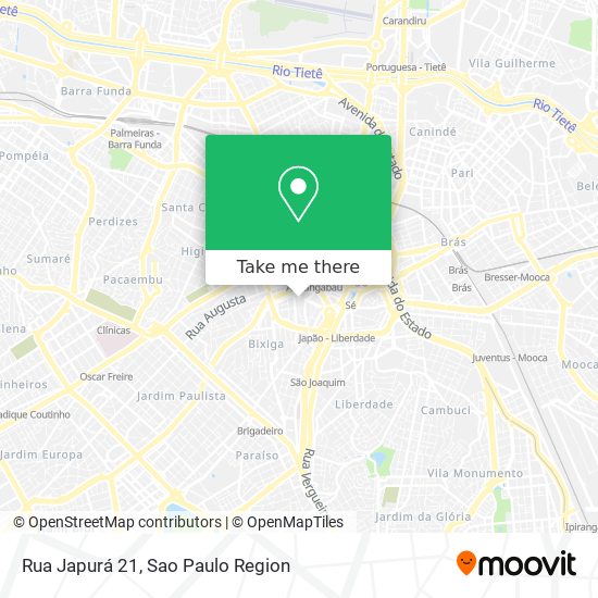 Rua Japurá 21 map