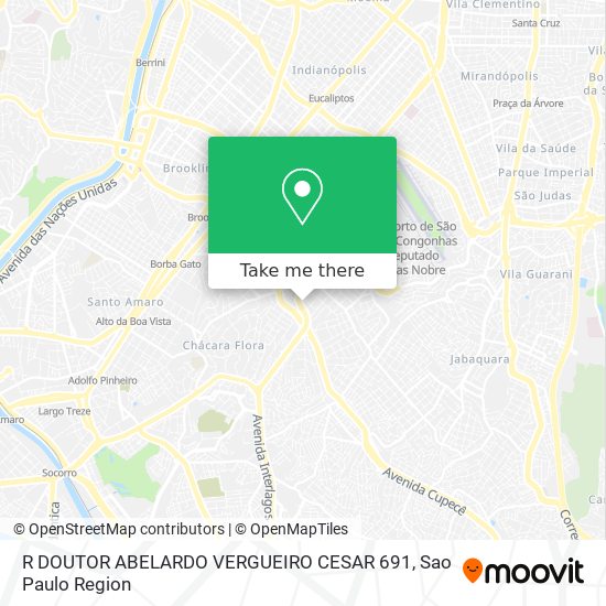 Mapa R DOUTOR ABELARDO VERGUEIRO CESAR 691