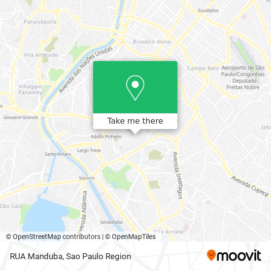 Mapa RUA Manduba