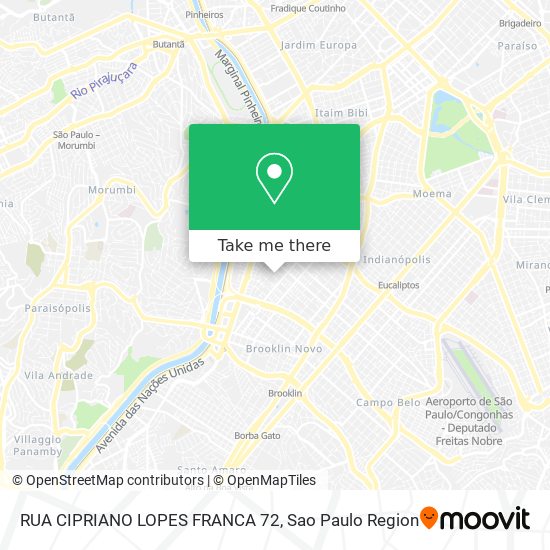 RUA CIPRIANO LOPES FRANCA 72 map