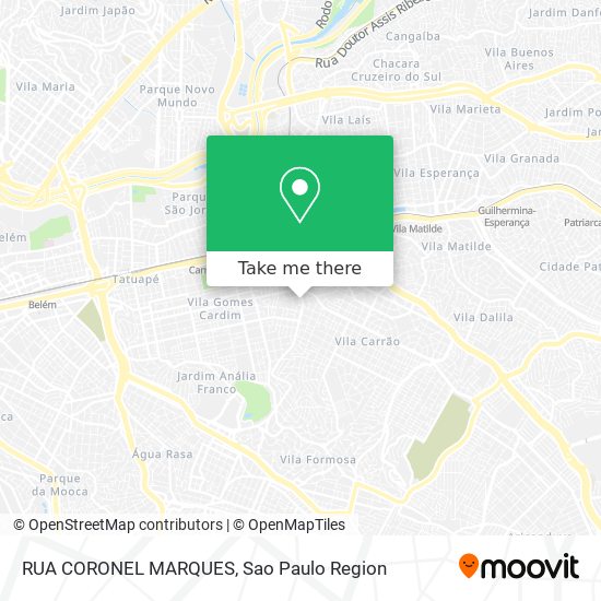 RUA CORONEL MARQUES map