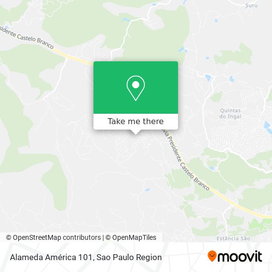 Alameda América  101 map