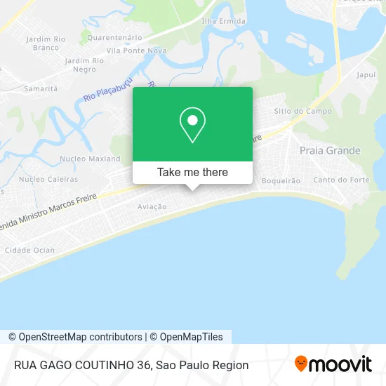 RUA GAGO COUTINHO 36 map