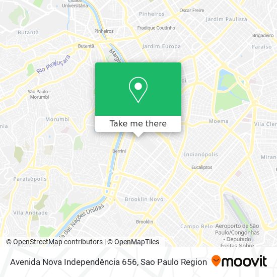 Mapa Avenida Nova Independência 656