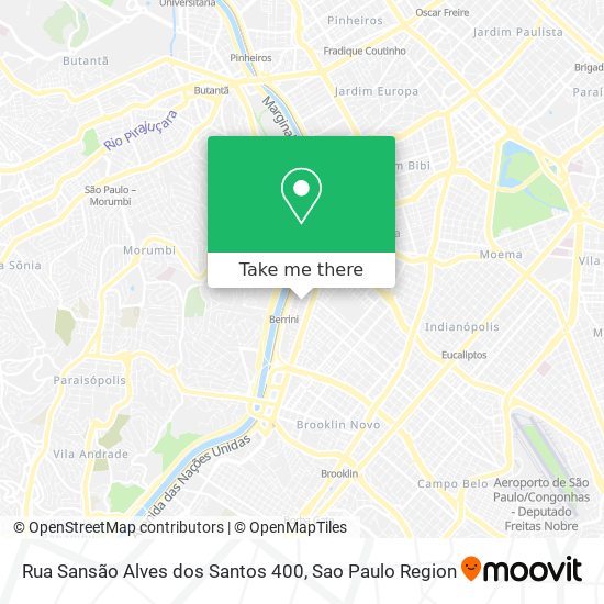 Mapa Rua Sansão Alves dos Santos 400