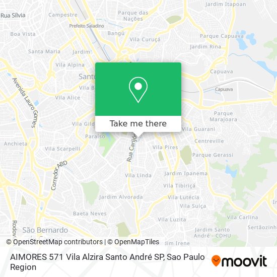 AIMORES  571   Vila Alzira   Santo André   SP map