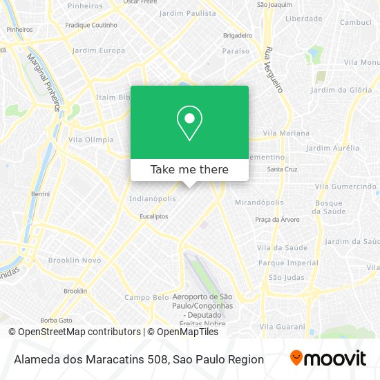 Alameda dos Maracatins 508 map