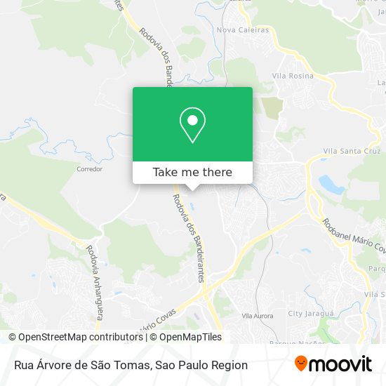 Rua Árvore de São Tomas map