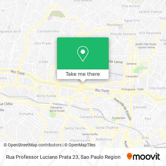Mapa Rua Professor Luciano Prata 23