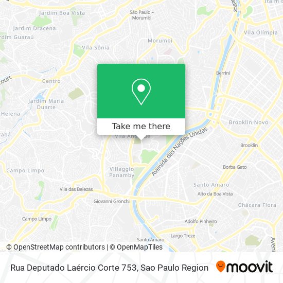 Mapa Rua Deputado Laércio Corte 753